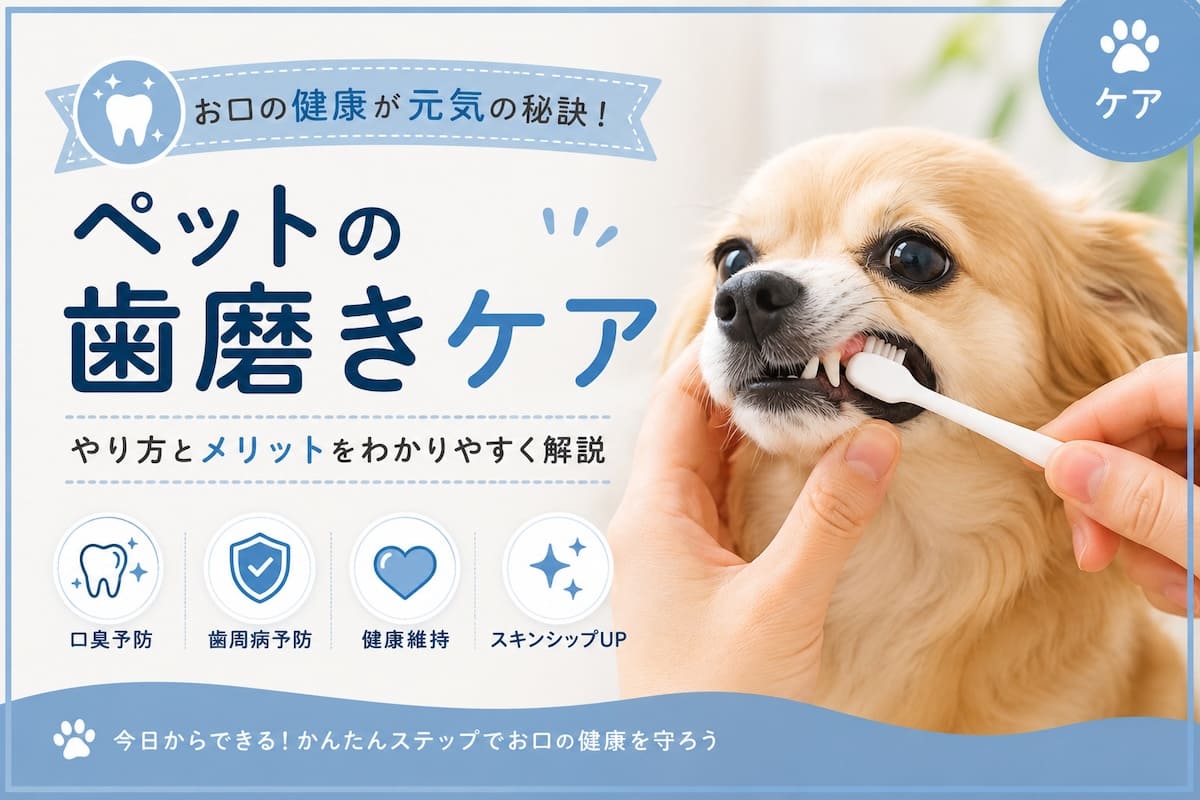 ペットの歯磨きケアのトップ画像