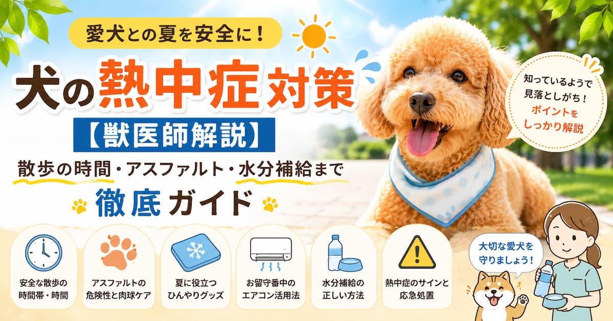 犬の熱中症対策トップ画像